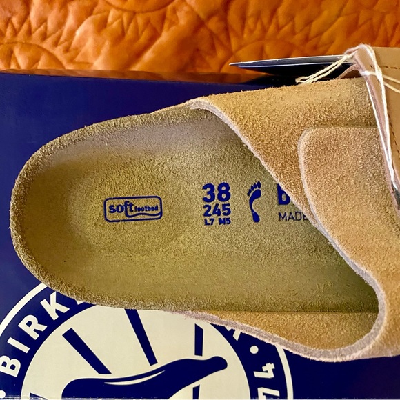 BIRKENSTOCK MADE IN GERMANY SOFT FOOTBED KYOTO UNISEX SZ 38 EU/ 7-7.5 US IN SO… - Picture 9 of 16